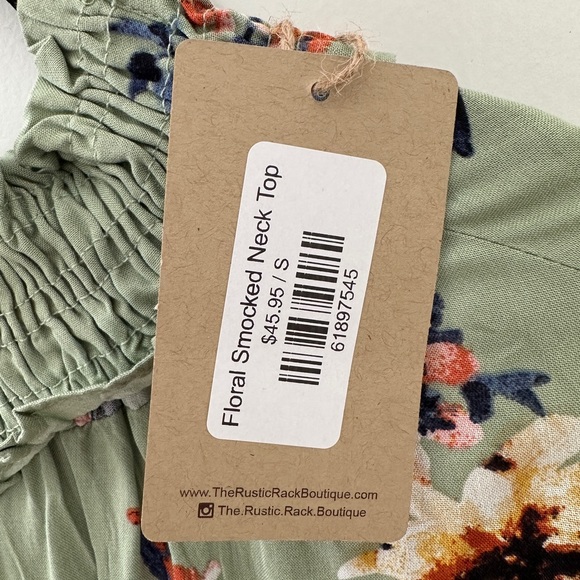 Rustic Rack Floral Smock Top - Picture 2 of 4